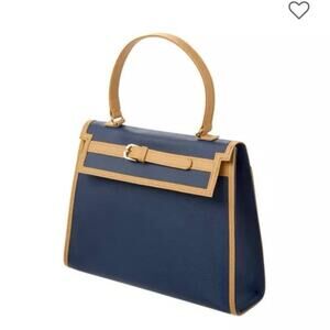 JANIE and JACK Structured Purse Orange and Brown Kids Purse